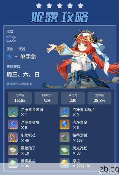 原神妮露圣遗物的绝佳之选