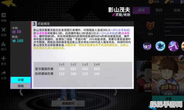 非人学园，影山茂夫技能大揭秘