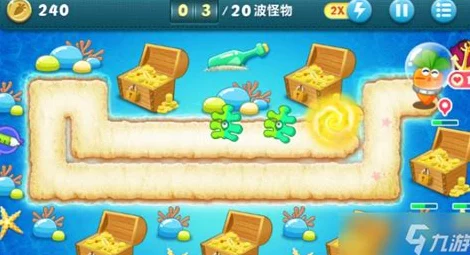 保卫萝卜深海10金萝卜布阵秘籍，道具全清，稳操胜券