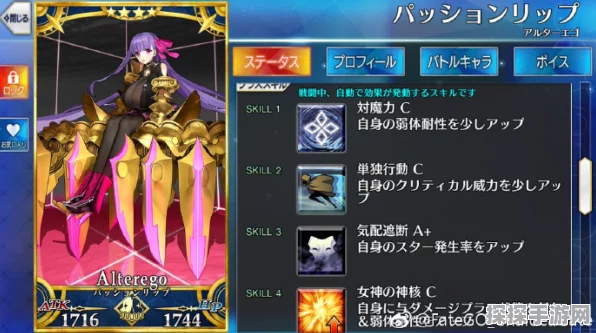 FGO深度角色攻略，热情迷唇Passionlip全方位测评与实战解析
