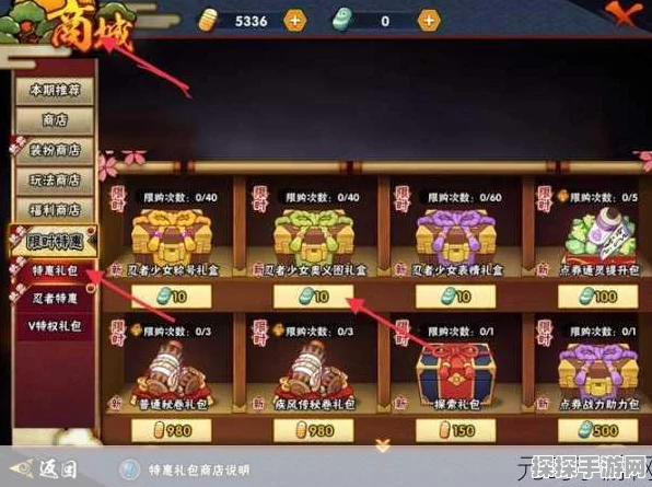 火影忍者手游，新忍特惠商店购物指南，性价比之选大揭秘