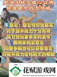 航海王壮志雄心，新手必知的角色秘籍