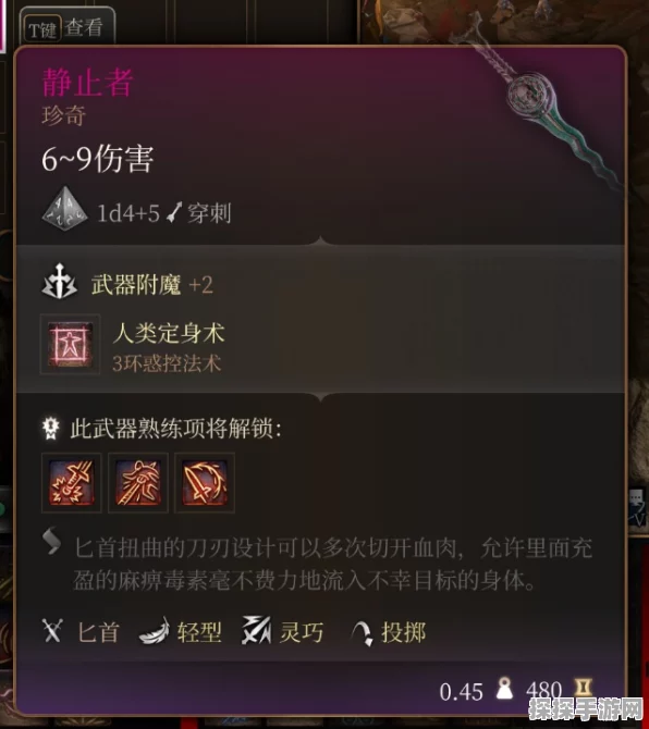 博德之门 3神秘静止者获取秘籍