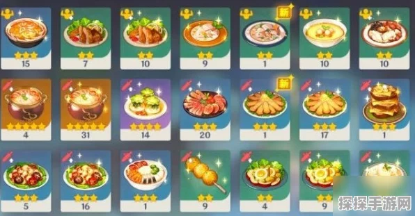 原神美食秘籍，食物成本深挖与三星回血料理全解