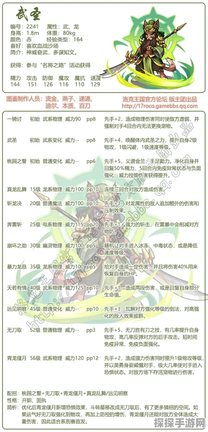 洛克王国，圣尊武王技能搭配秘籍大公开