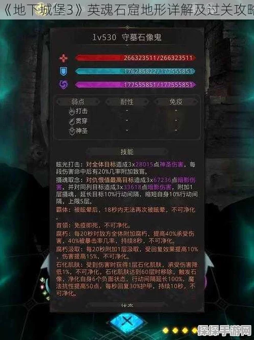勇闯地下城堡 3 魂之诗英灵石窟秘籍